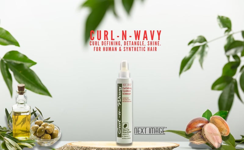Next Image Curl-n-Wavy Curl Defining Conditioner & Detangler with Olive Oil, Shea Butter, Jojoba Oil & Vitamin E - 8 Ounce - Image 3